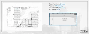 Pharmacy 51 sqm for sale in Optima Business Complex