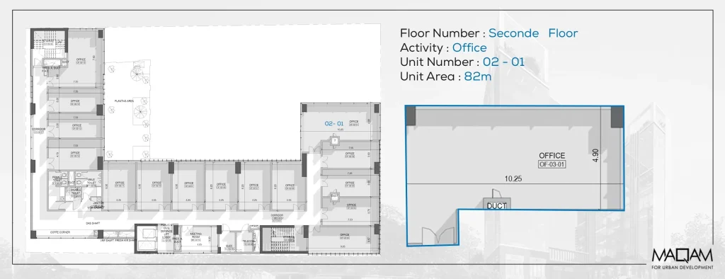 Office 82 sqm for sale in Optima Business Complex