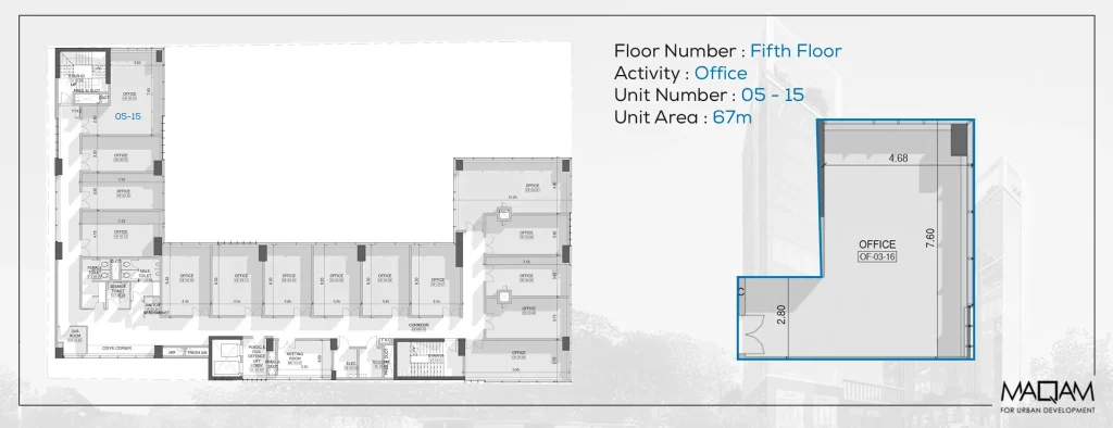office 67 sqm for sale in Optima Business Complex