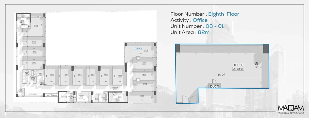 Office 82 sqm for sale in Optima Business Complex