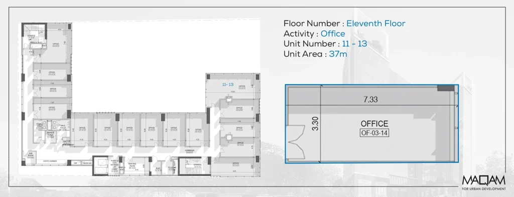 Office 37 sqm for sale in Optima Business Complex