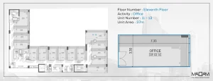 Office 37 sqm for sale in Optima Business Complex